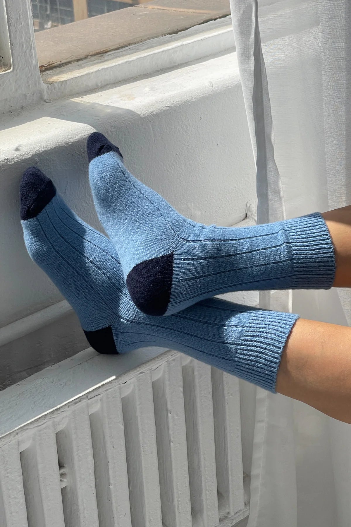 Classic Cashmere Socks in Bluebell