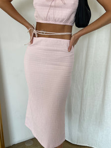 Glass Belt in Pink