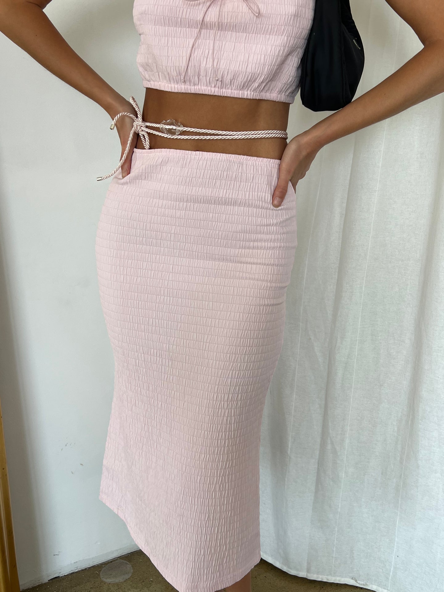 Glass Belt in Pink