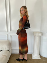 Load image into Gallery viewer, Liora Plisee Maxi Dress in Corregated Blur
