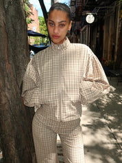 Globo Jacket in Brown Plaid