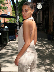 Cleo Top in Beige