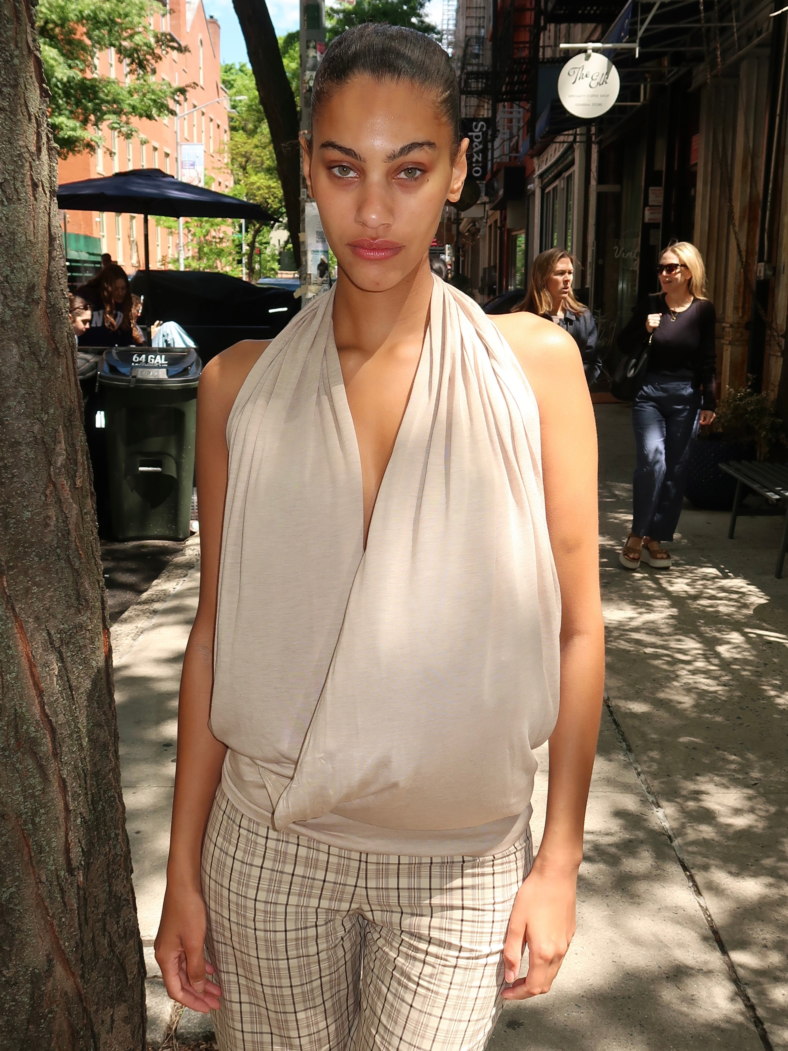 Cleo Top in Beige