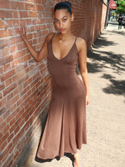Rumi Dress in Brown