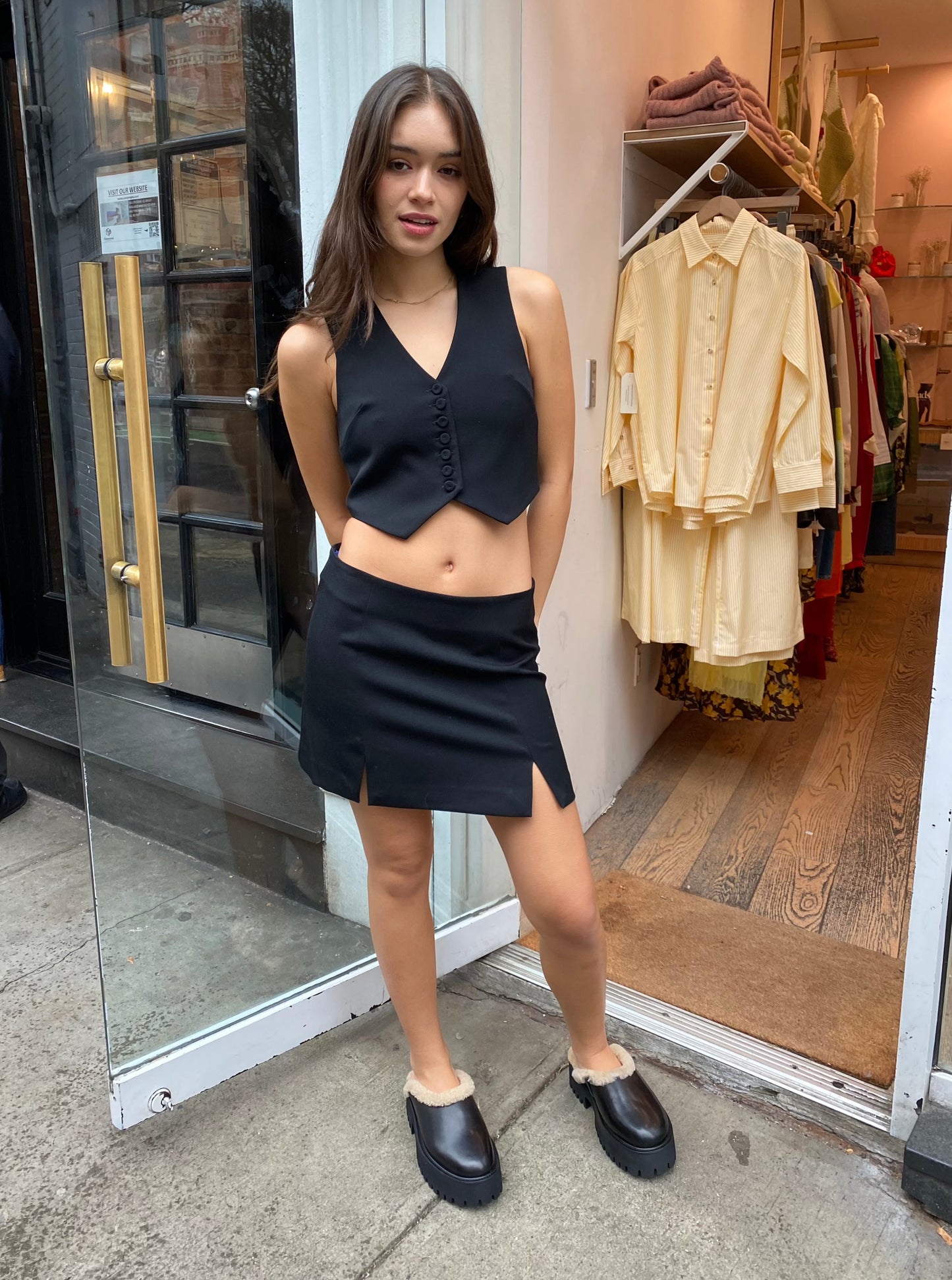 All Day Mini Skirt in Black