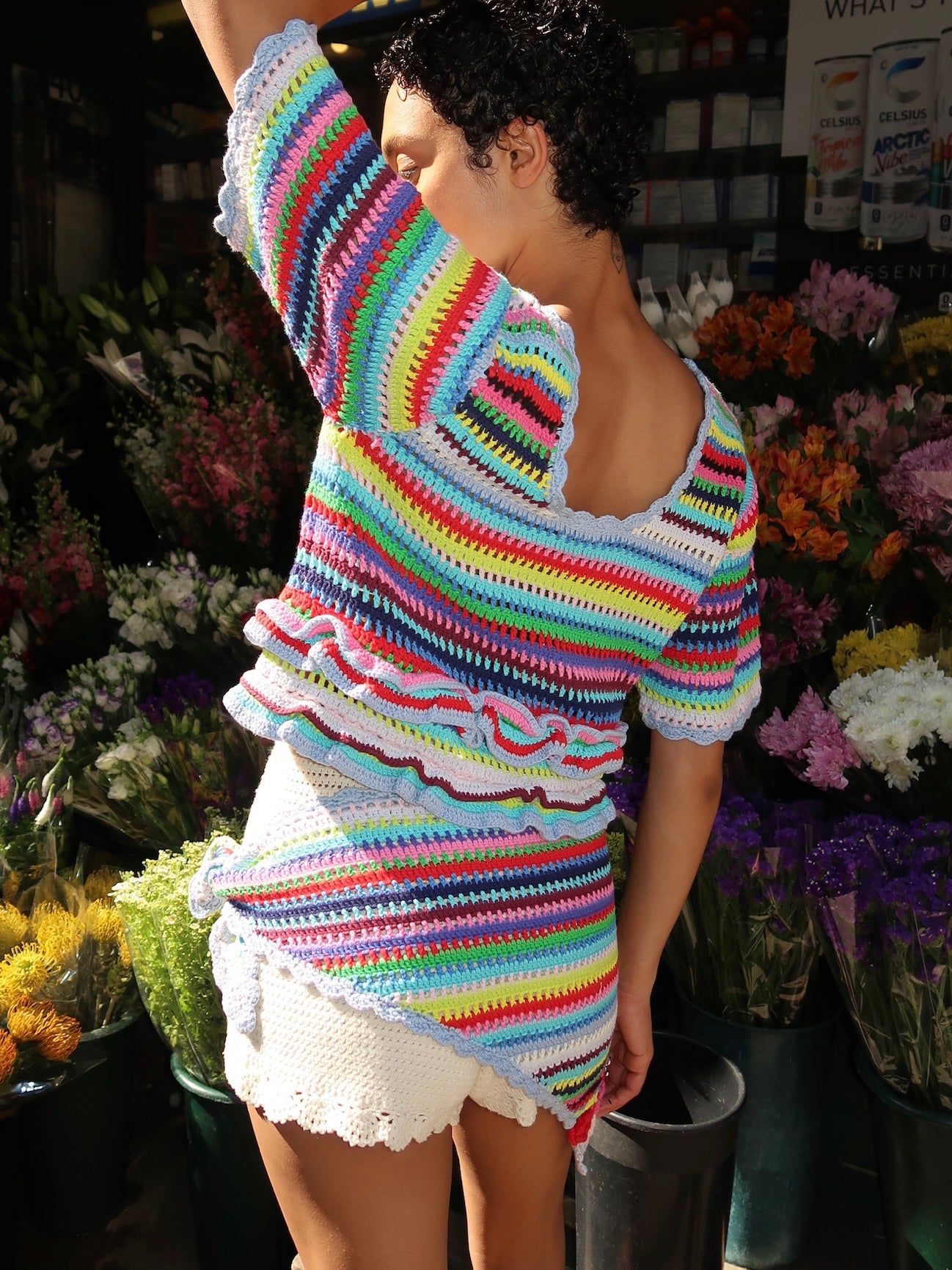 Triangular Scarf in Multicolour