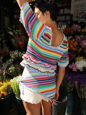 Triangular Scarf in Multicolour