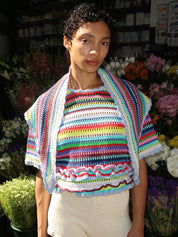 Triangular Scarf in Multicolour