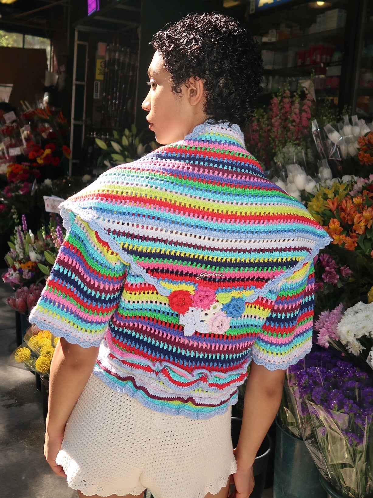 Triangular Scarf in Multicolour