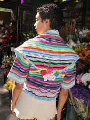 Triangular Scarf in Multicolour