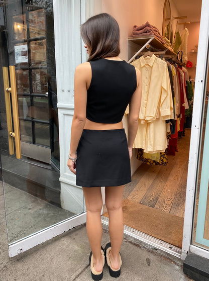 All Day Mini Skirt in Black