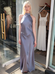Viridiana Dress In Steel Blue