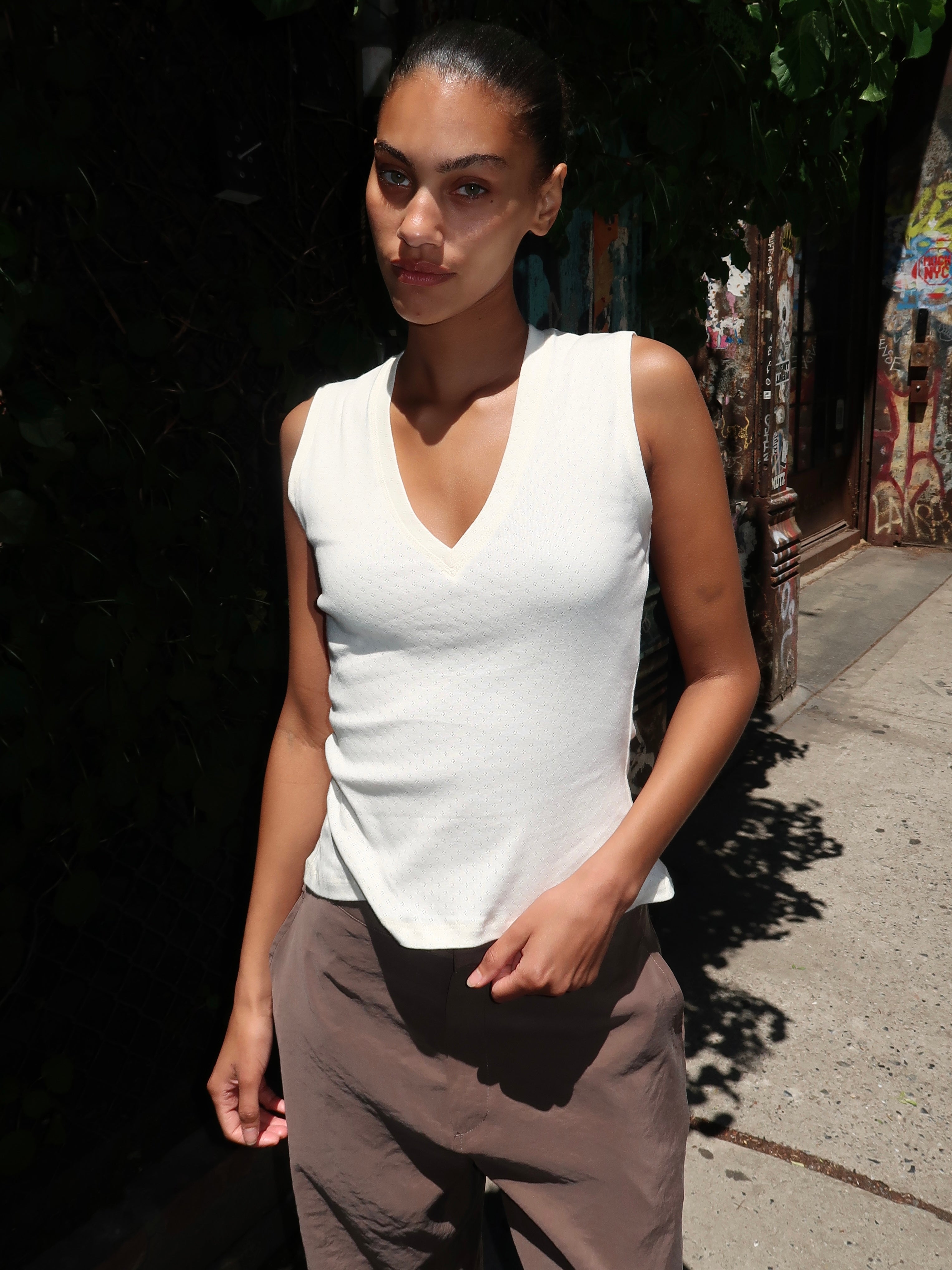 Morning Top in Broderie