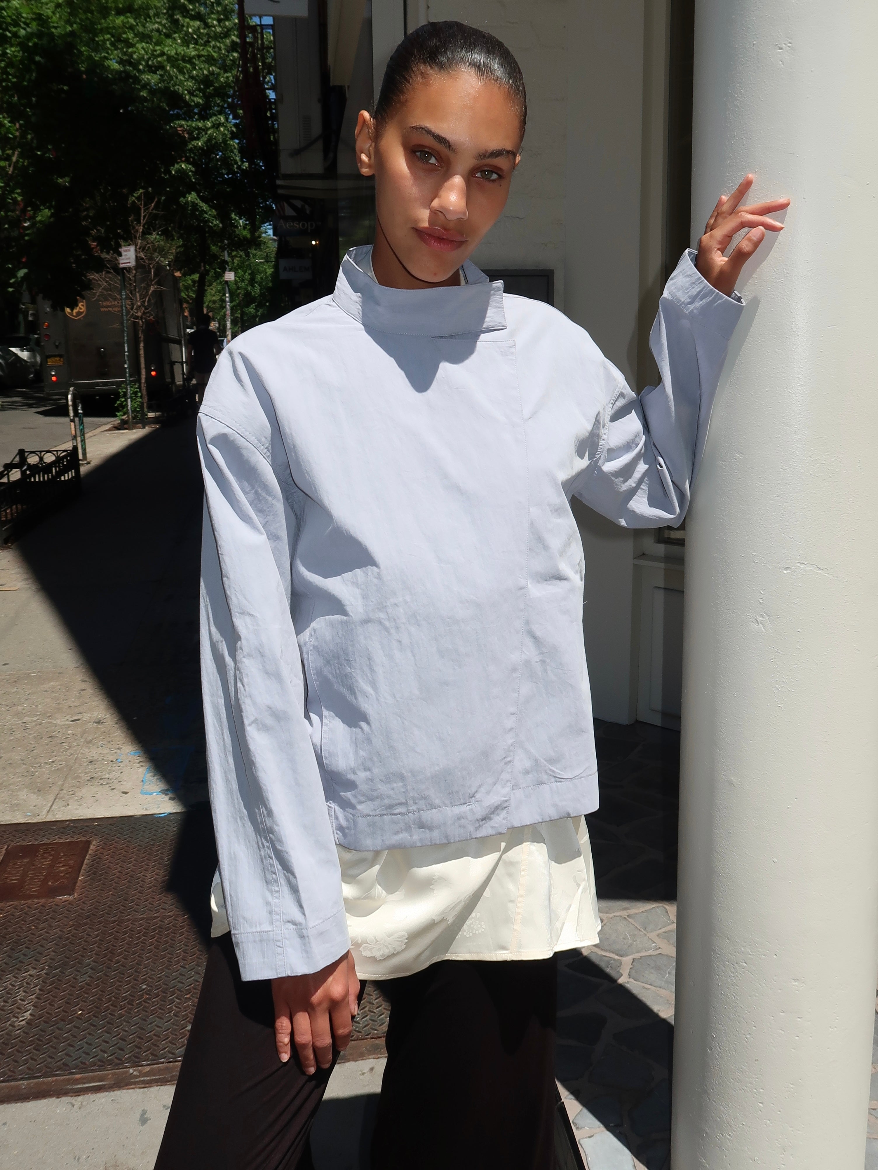 Summer Jacket in Powder Blue