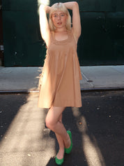 Tyla Mini Dress in Tan