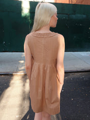 Tyla Mini Dress in Tan