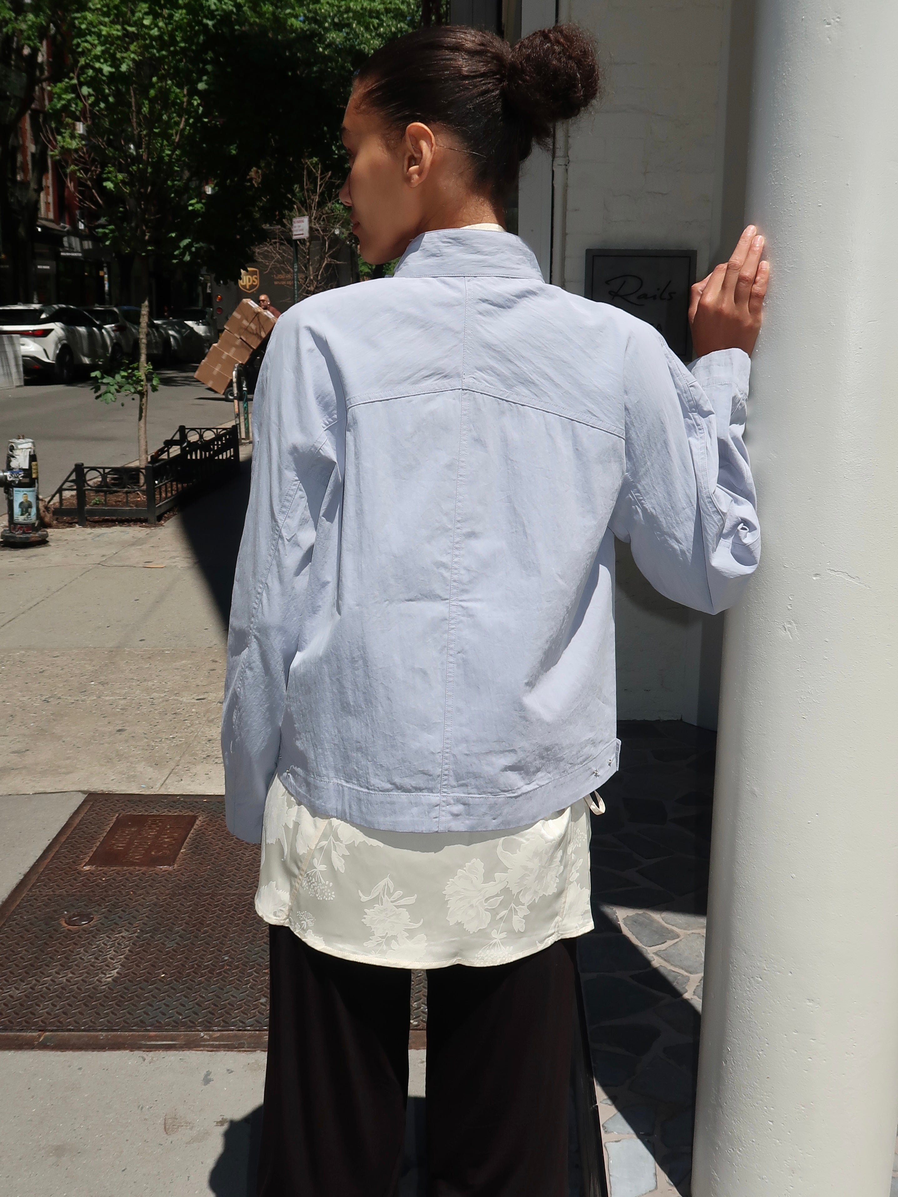 Summer Jacket in Powder Blue