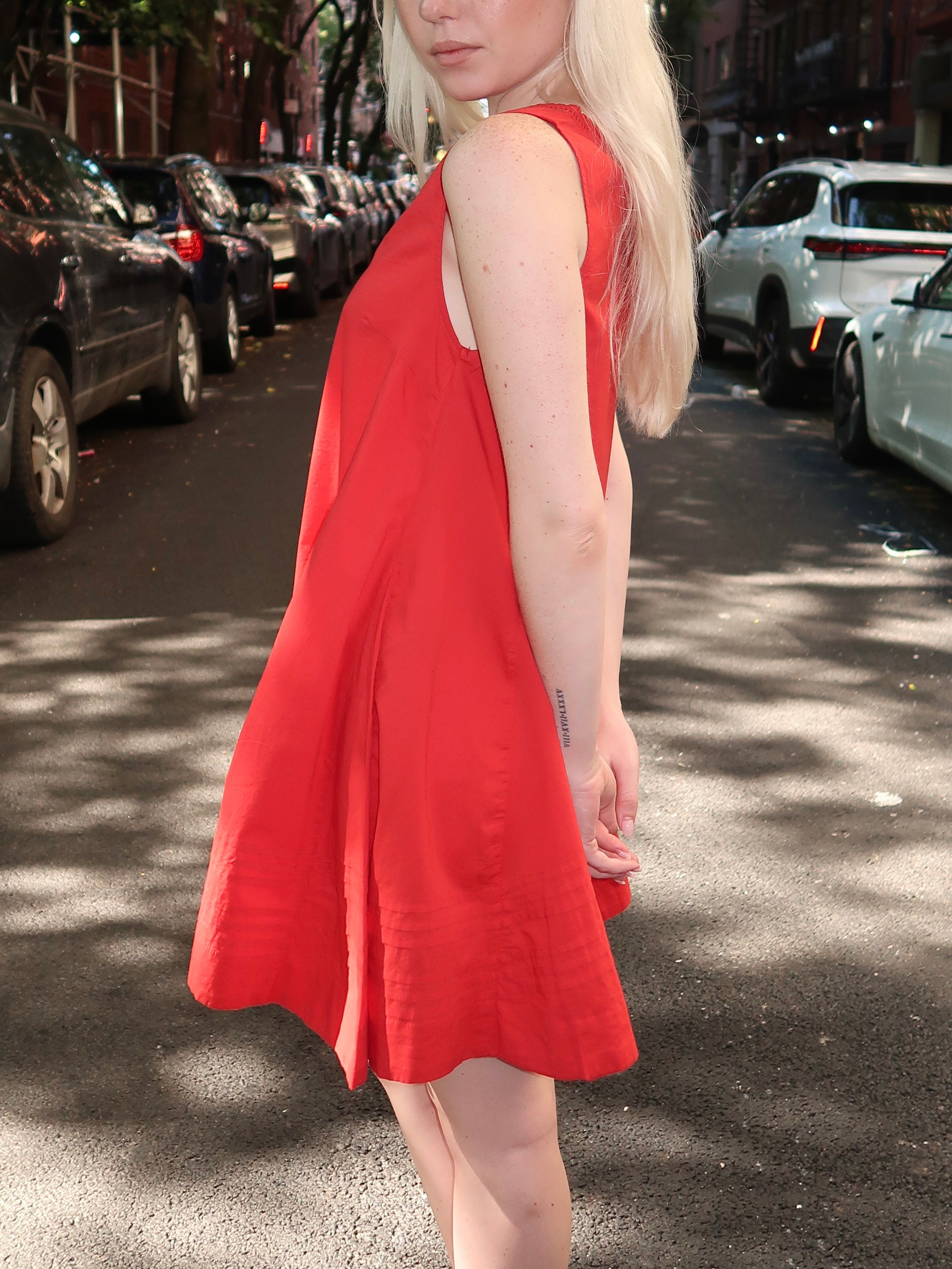 Raven Mini Night Dress in Red