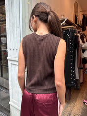 Sweater Rib Shell in Espresso