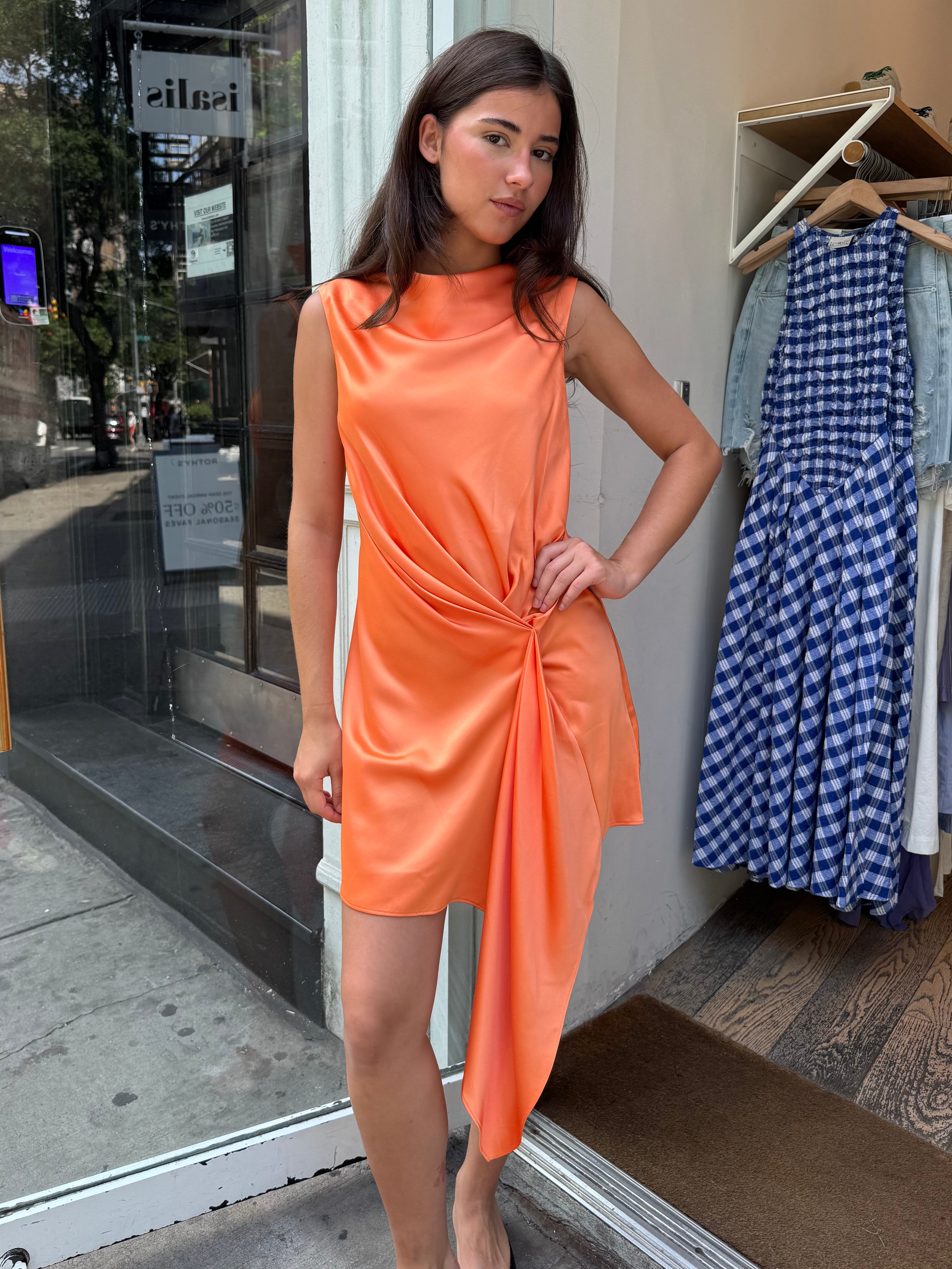 Alyssa Mini Dress in Mango