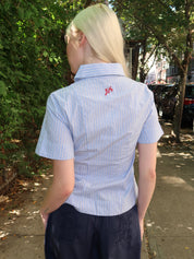 Ebba Shirt in Mini Business Stripe Blue