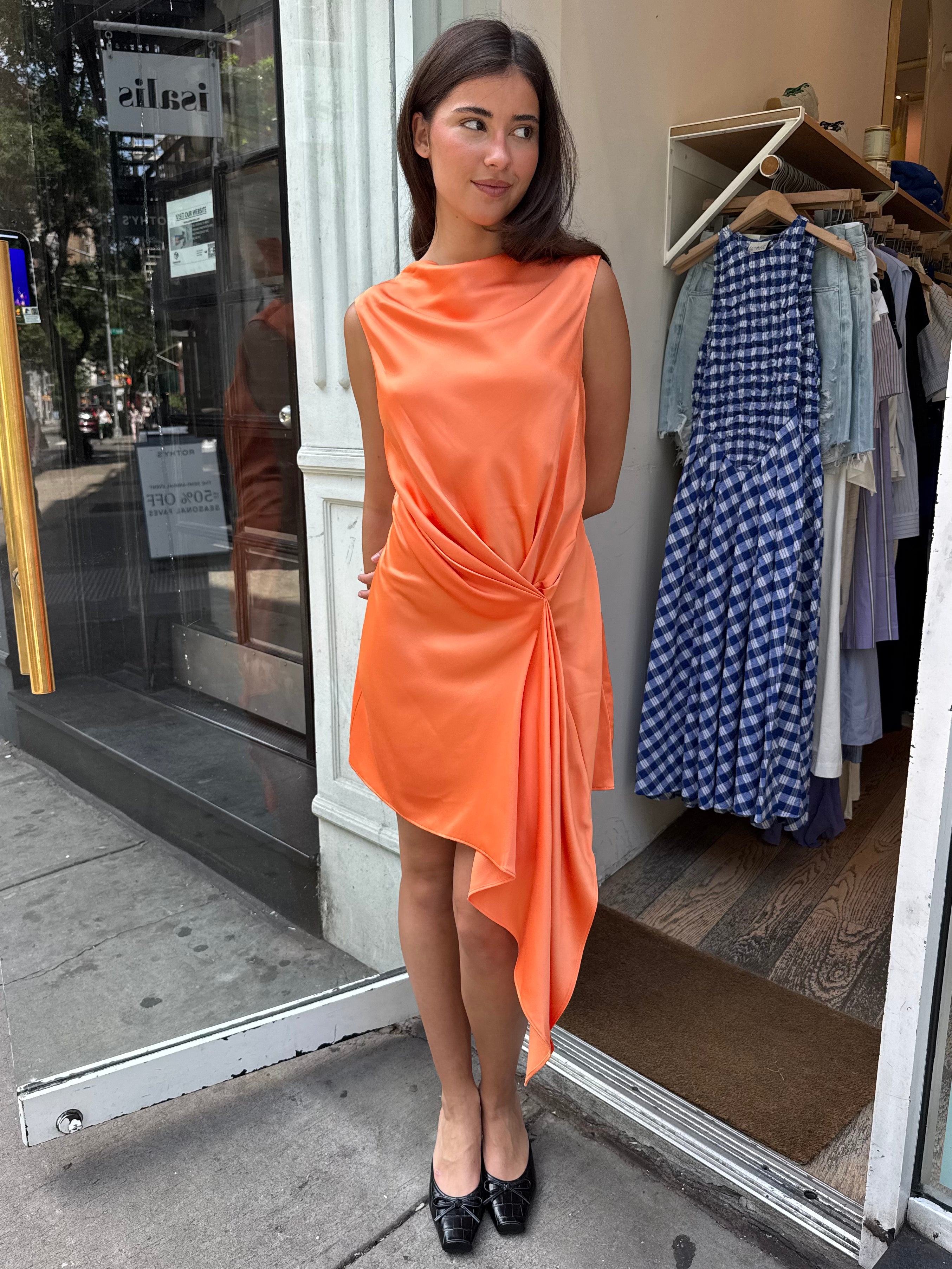Alyssa Mini Dress in Mango