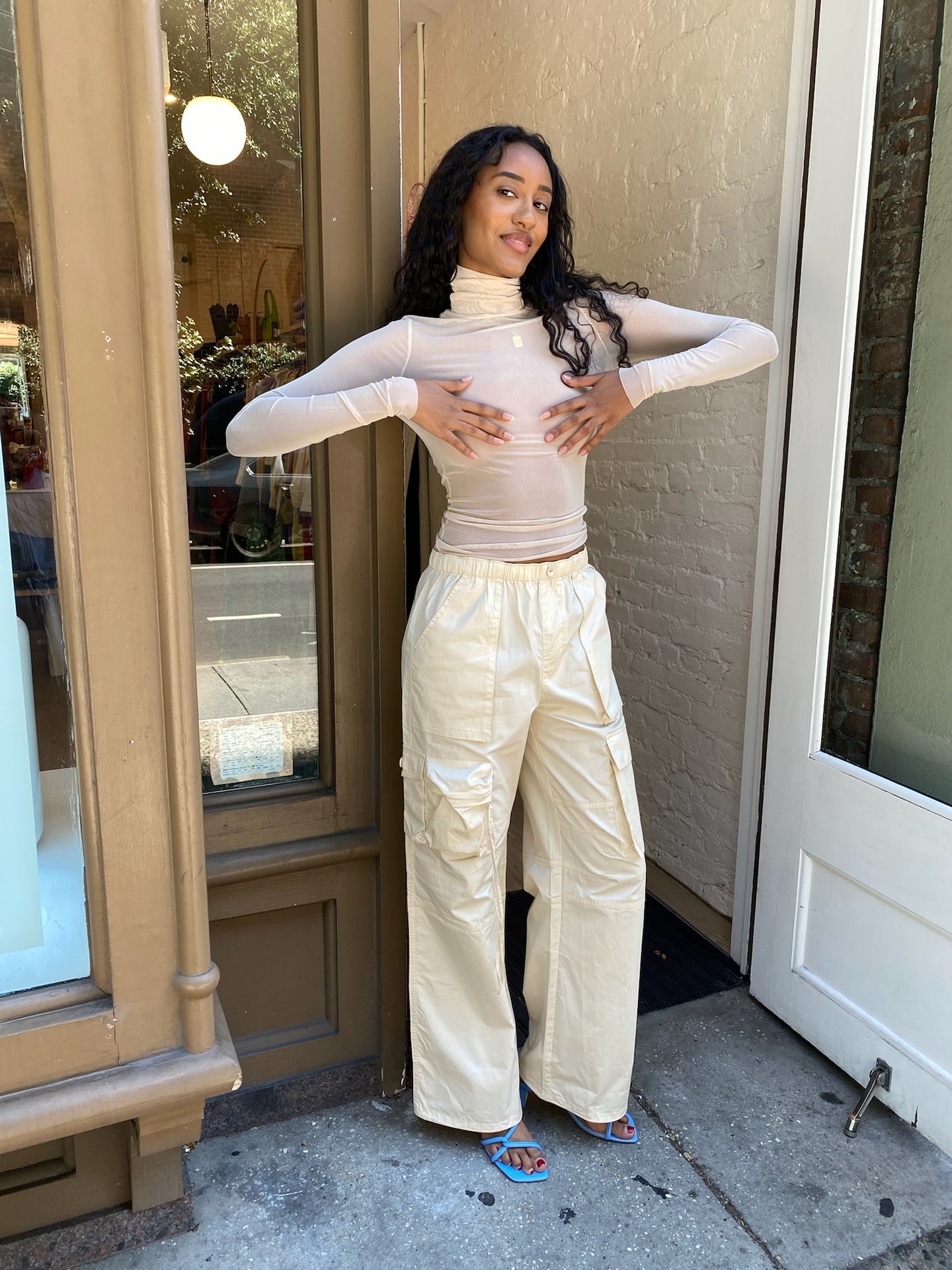 Jayde Cargo Pants in Cashew
