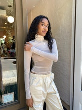 Load image into Gallery viewer, Zuna Mesh Turtleneck in Nude
