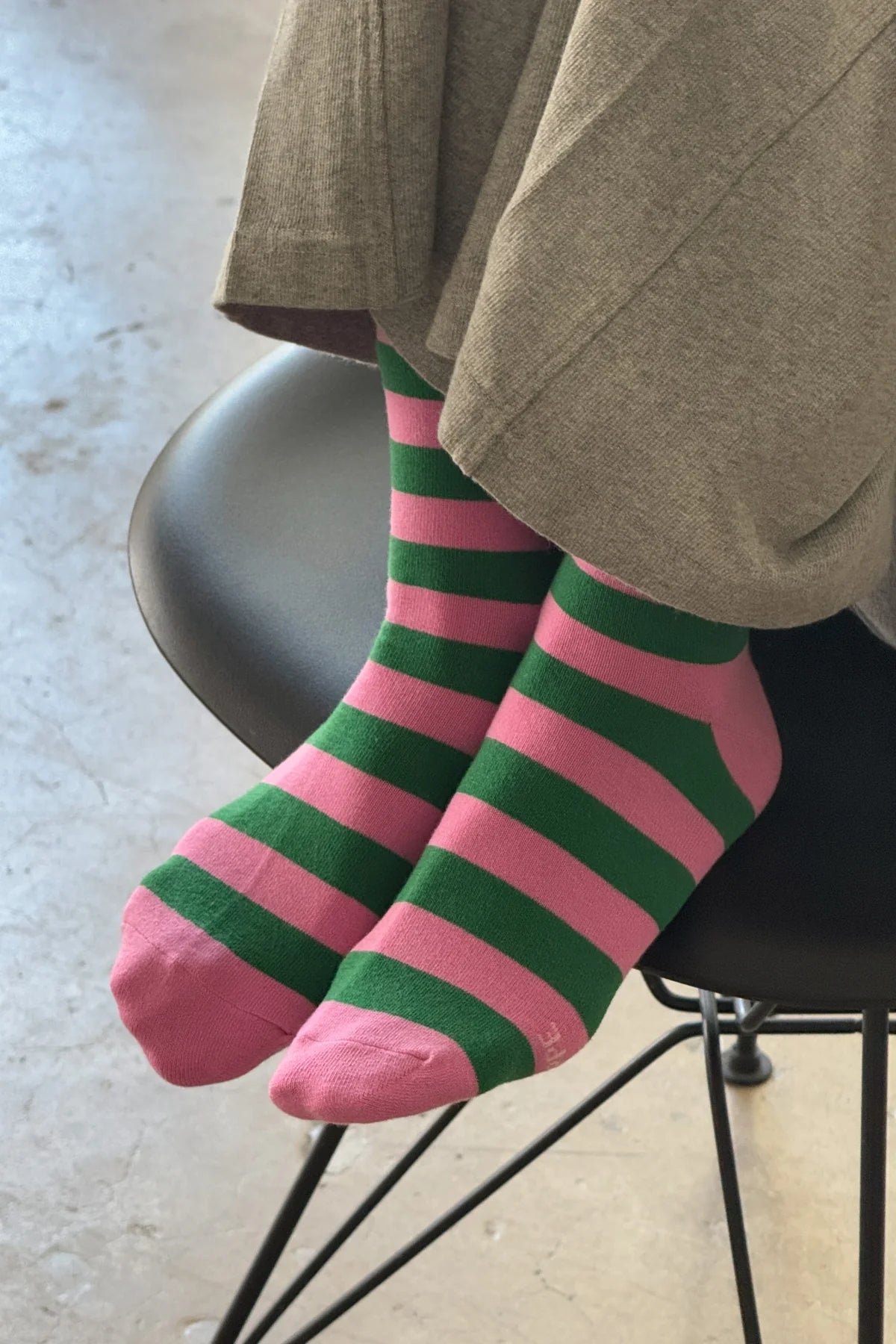 Wally Socks in Pink Stripe