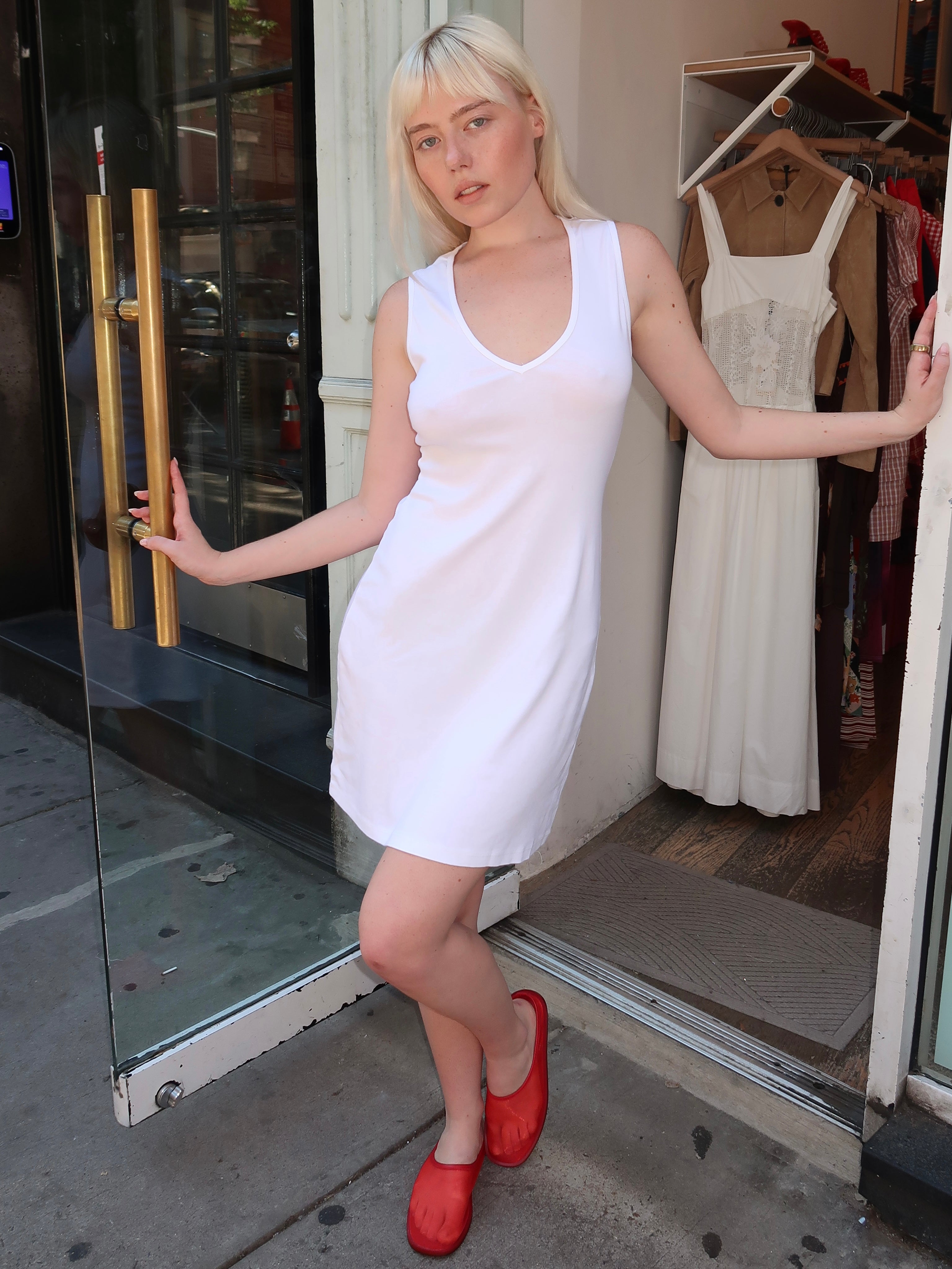 Carrie Mini Dress in White