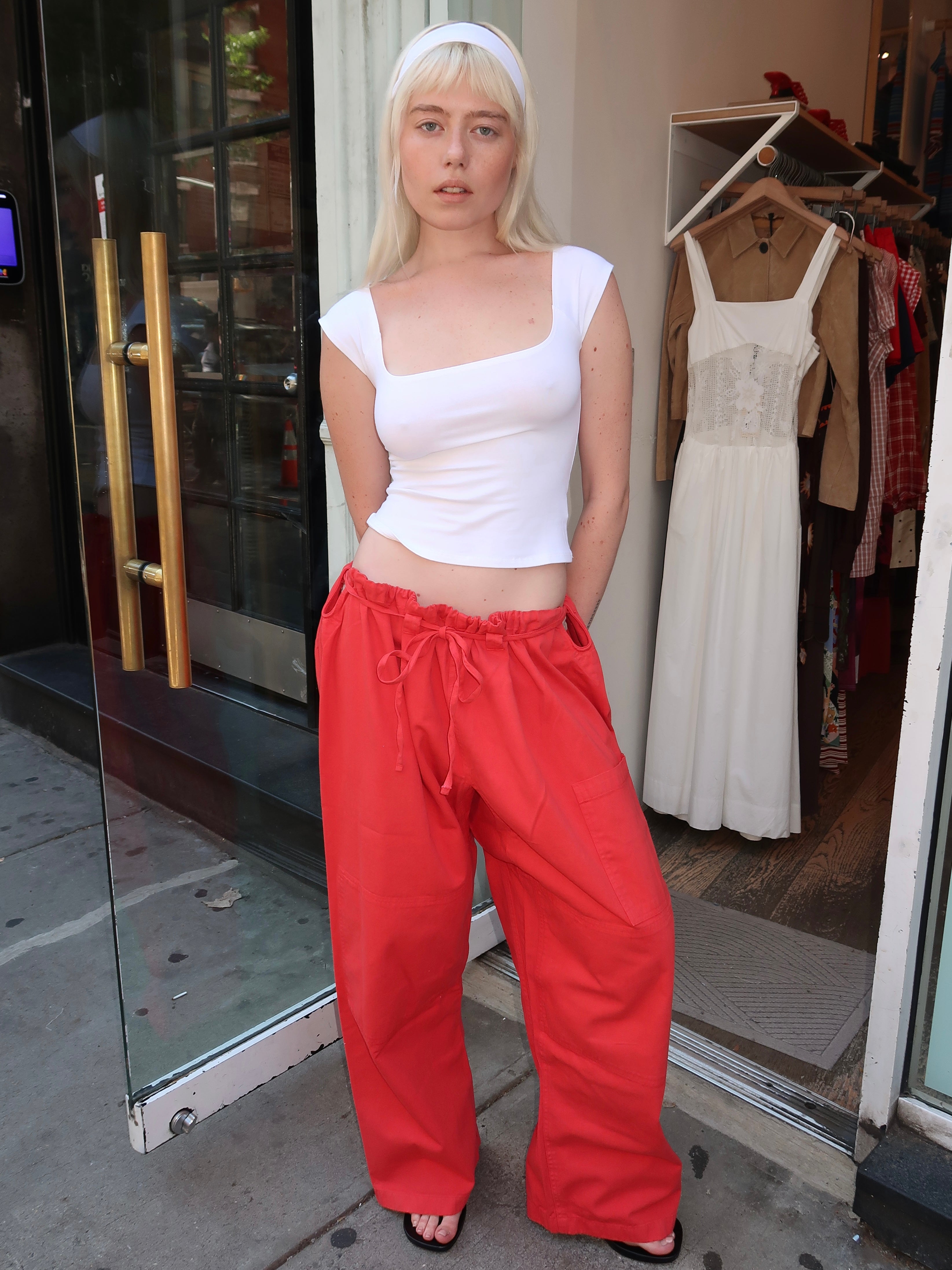 Lou Pant in Tomate