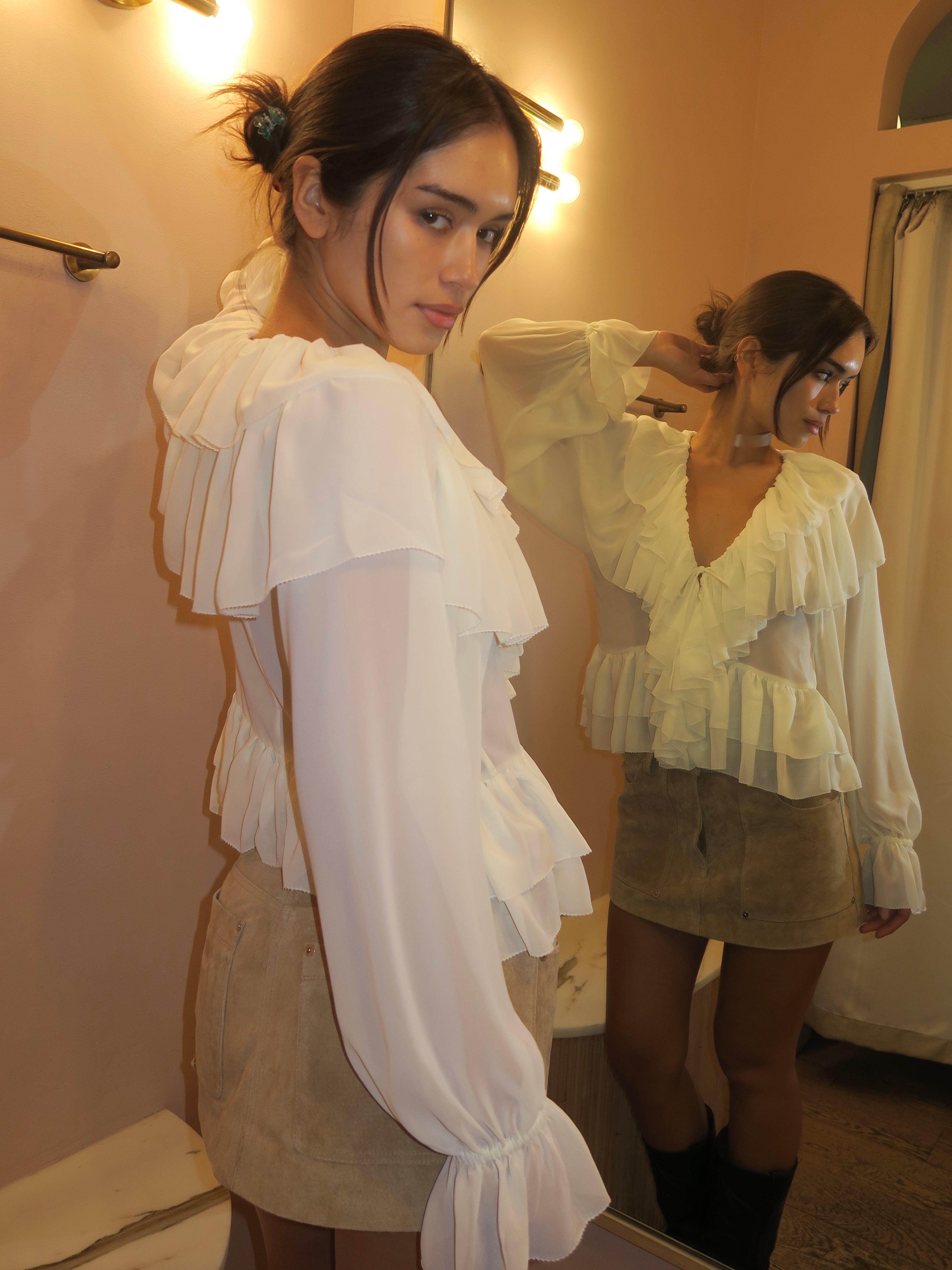 Soraya Top in Eggshell