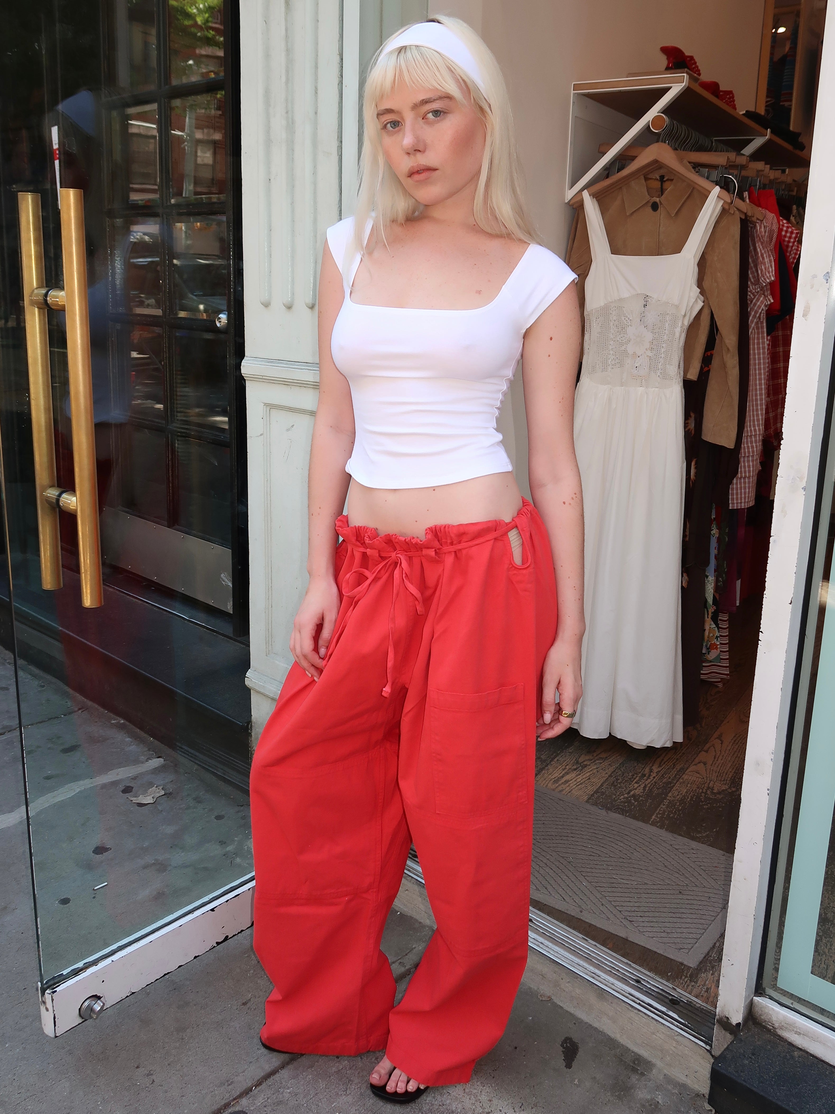 Lou Pant in Tomate