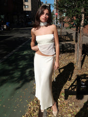 Swan Maxi Skirt in Cream
