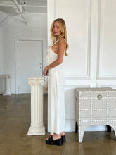 Load image into Gallery viewer, Beck Ruched Maxi Dress in Beige
