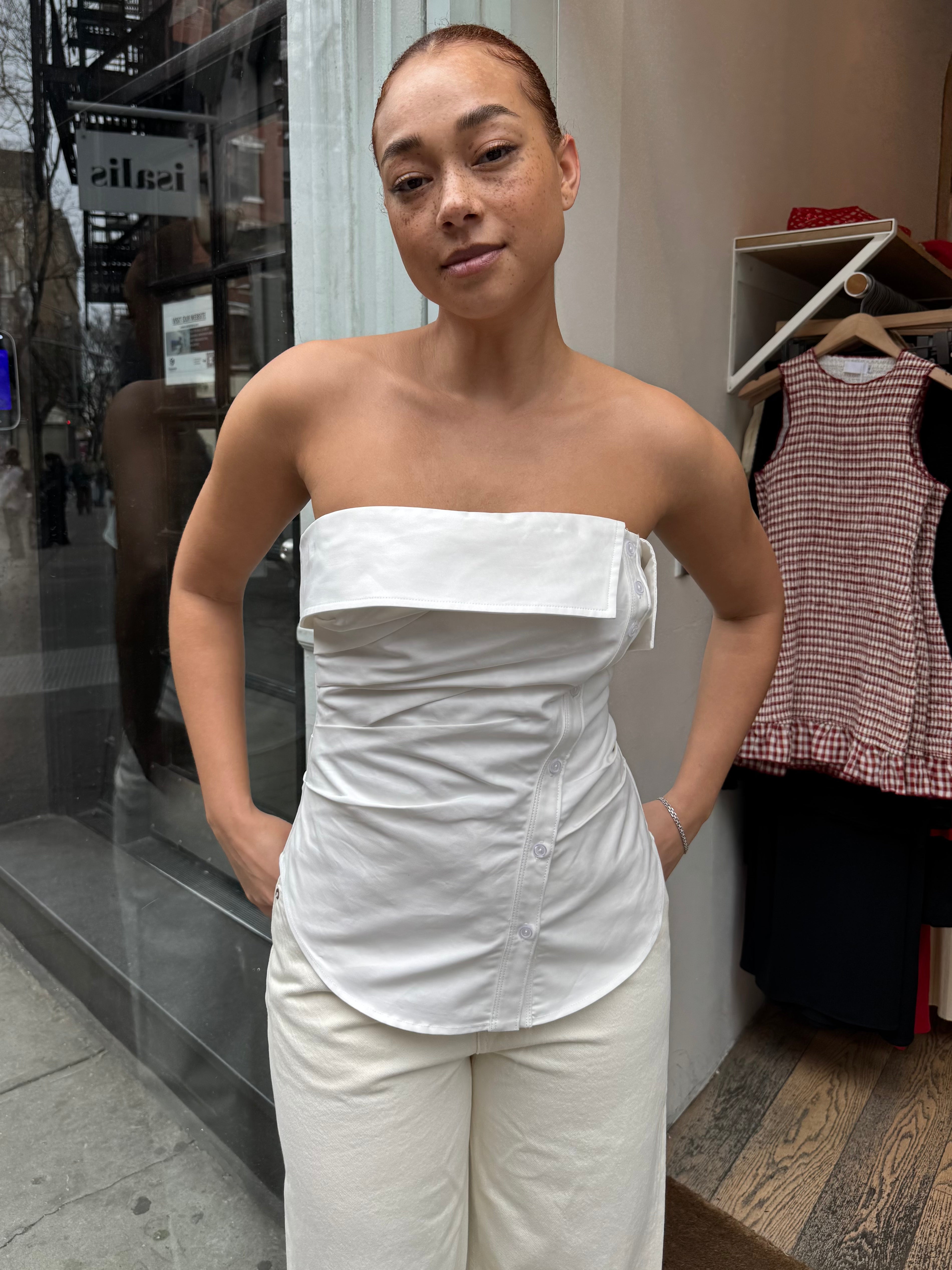 Nessah Top in White
