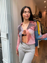 Load image into Gallery viewer, Mesh Tie Shirt in Mix Print
