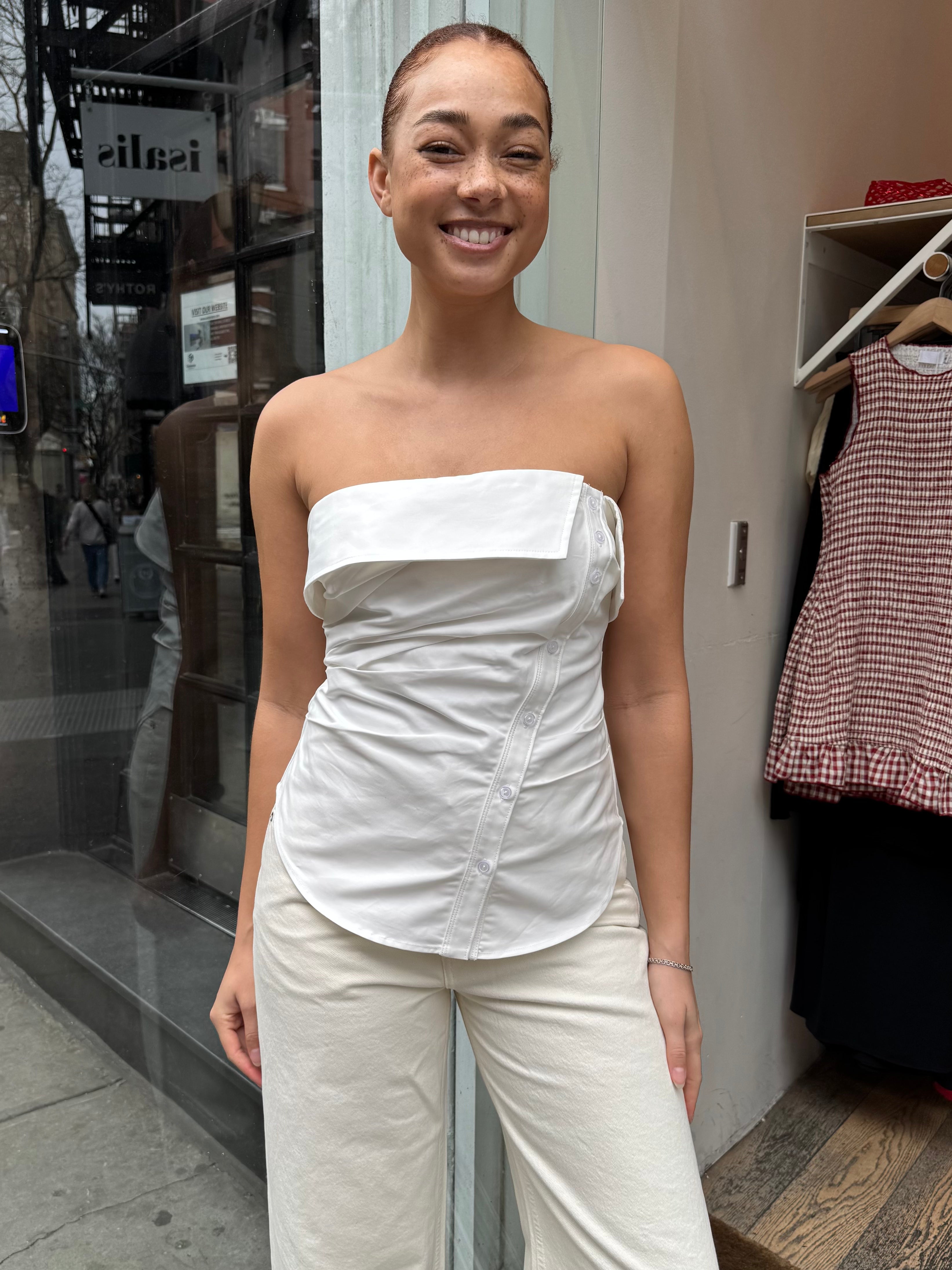 Nessah Top in White