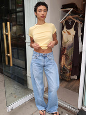 Barrel Jean in Light/Medium