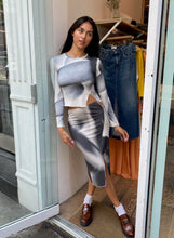 Load image into Gallery viewer, Jersey Split Skirt in Entangled
