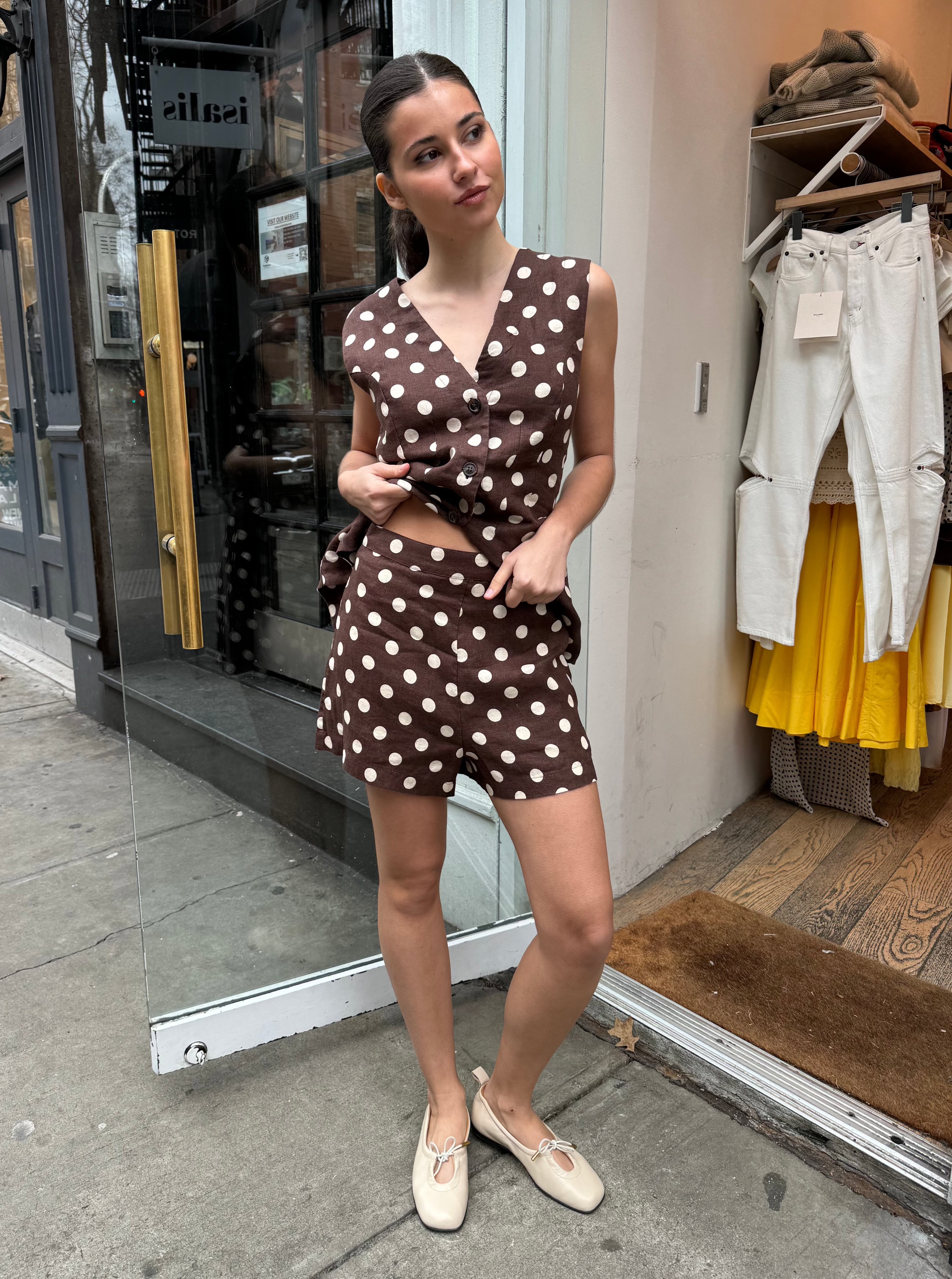 Perri Short in Polka Dot