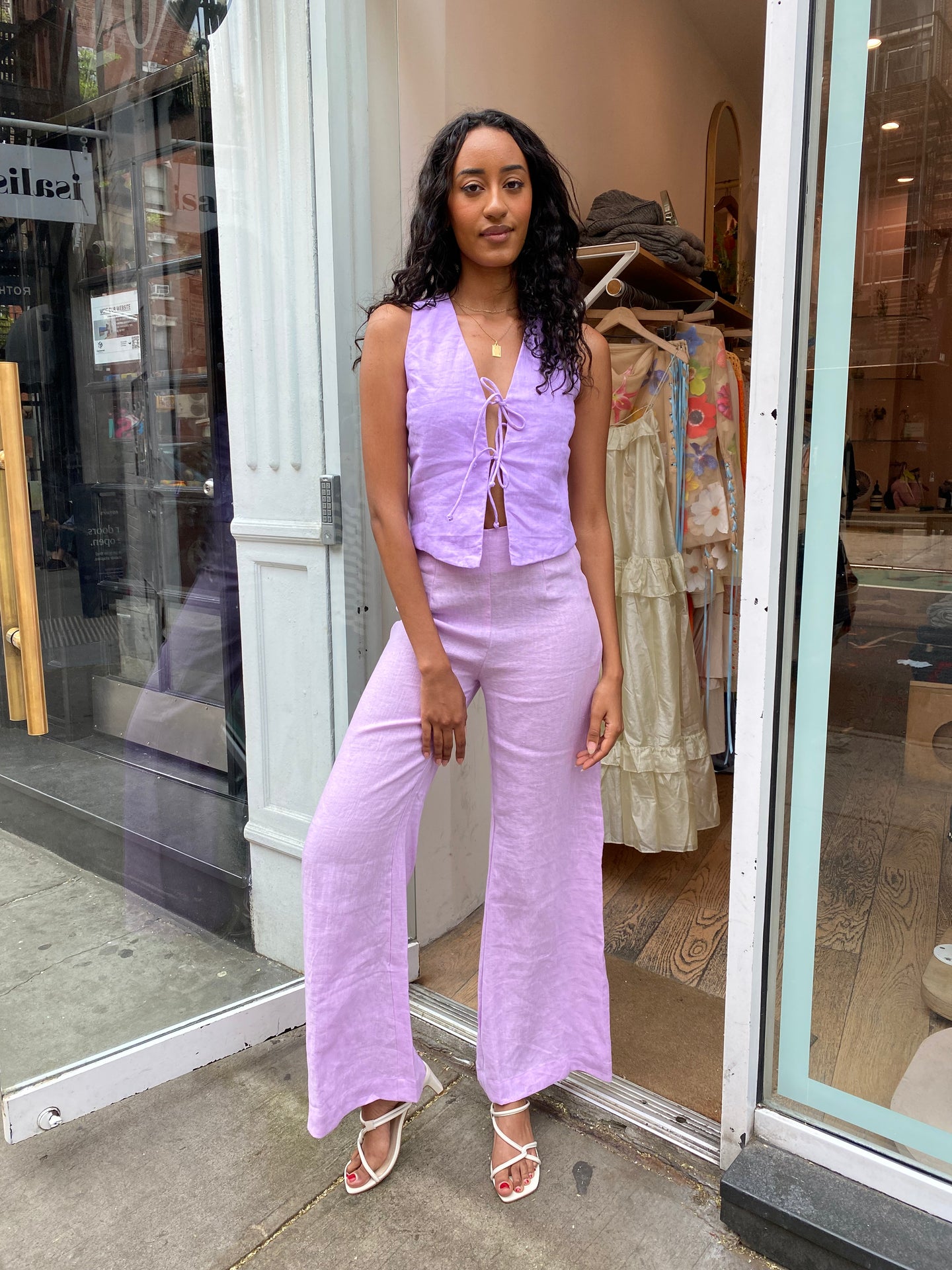 La Plage De Mau Pants in Lilac