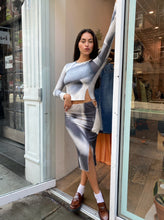 Load image into Gallery viewer, Jersey Split Skirt in Entangled
