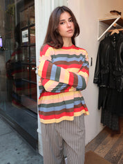 Sunset Stripes in Emily Tee in Multicolor