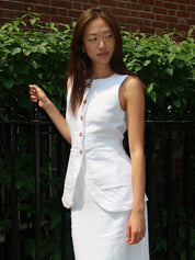 Emma Vest in Ivory