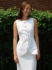 Emma Vest in Ivory