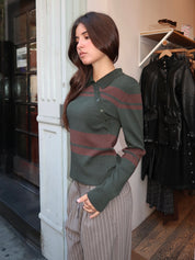 Green Dante Knitted Sweater in Green