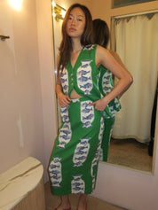 Isla Skirt in Herring Green