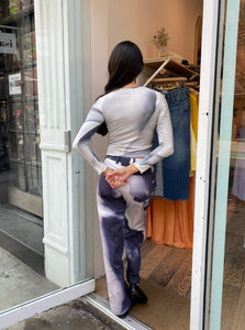 Twill Slouch Trousers in Entangled