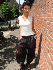 Waverly Balloon Pants in Lace Black